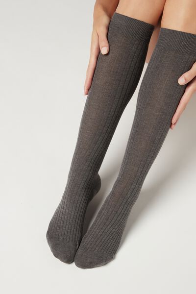 Thermal Ultra-Opaque Knee-High Socks - Long socks - Calzedonia