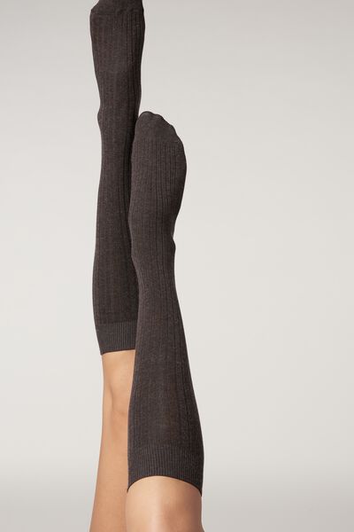 Thermal Ultra-Opaque Knee-High Socks - Long socks - Calzedonia