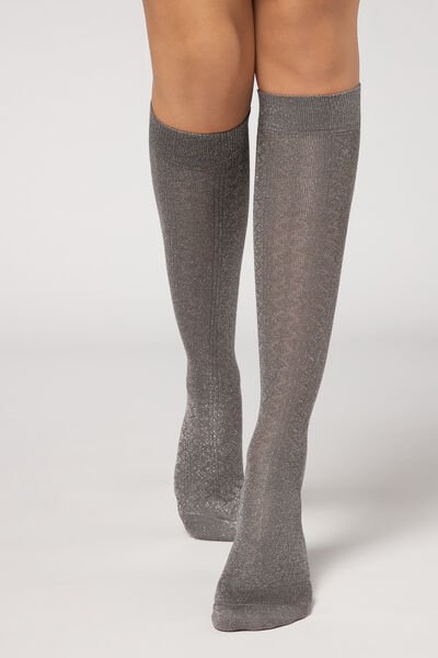 Calzedonia 30 DEN Semi Opaque - Knee high socks - 30 DEN Semi Opaque/grey -  Zalando.de