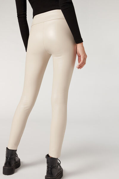 Thermal Leather Effect Leggings - Calzedonia