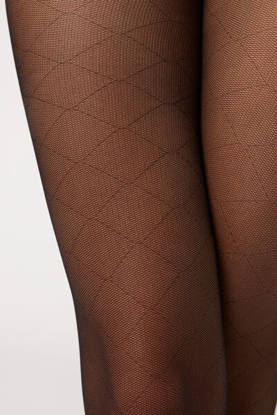 Diamond-patterned sheer tights - Calzedonia