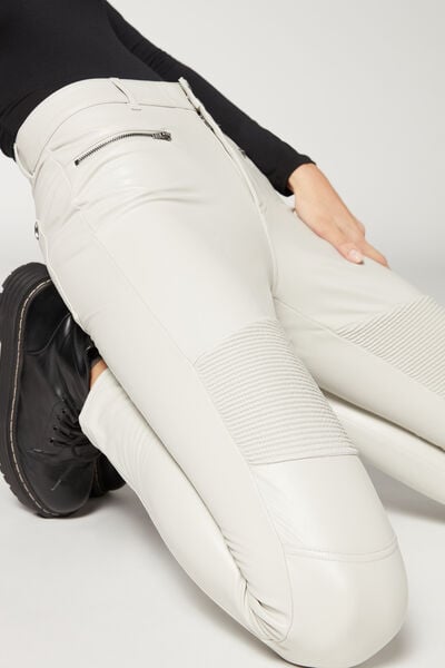 Coated Thermal Skinny Leggings with All Over Studs - Calzedonia